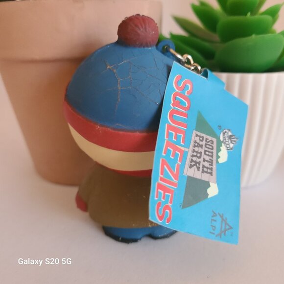 Vintage 1998 Stan Marsh Cartoon Keychain South Park Squeezes Tag is Attached - Picture 3 of 6
